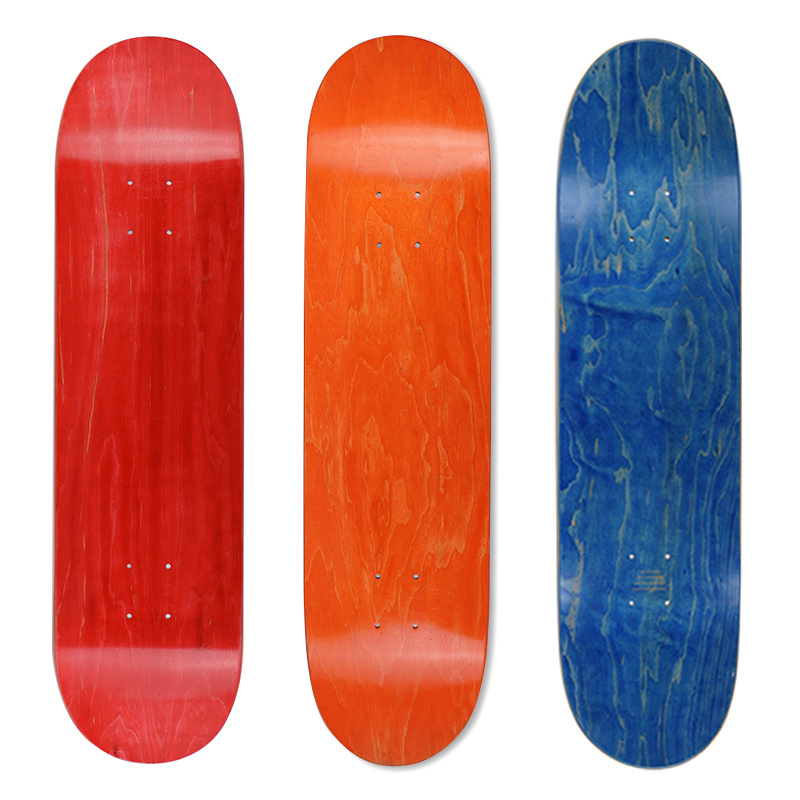 Cheap Blank free 7ply 100% Russian Maple custom Skateboard Decks