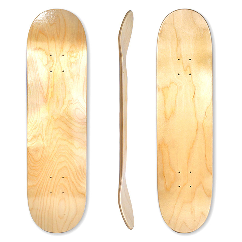 Cheap Blank free 7ply 100% Russian Maple custom Skateboard Decks