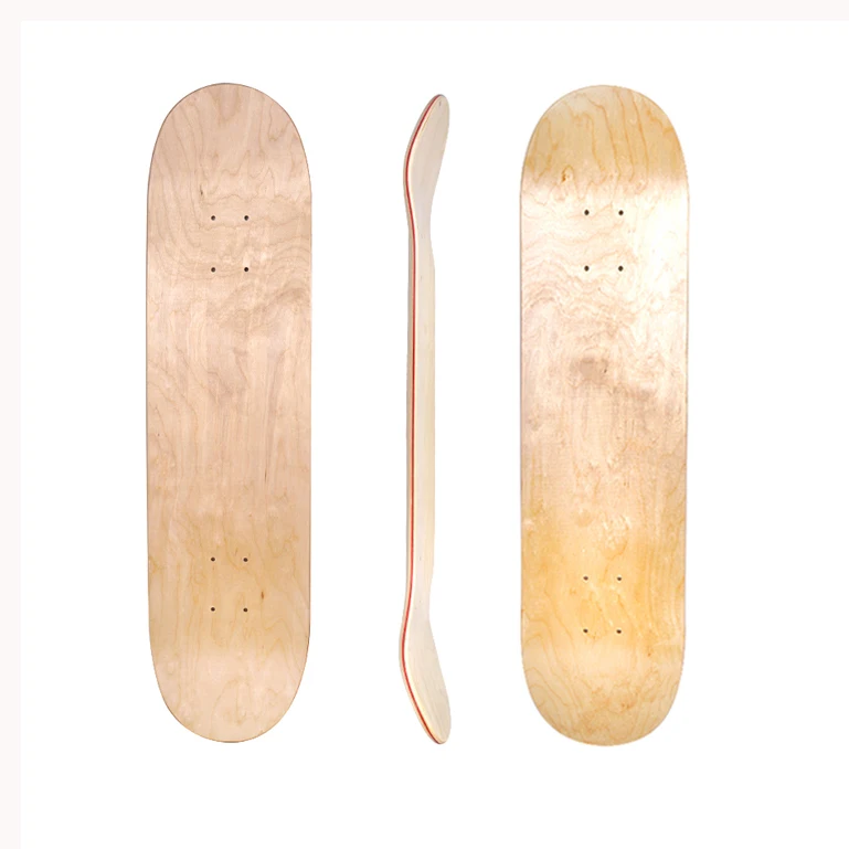 Cheap 31*8 inch 7 ply birch wood plain skate board blank skateboard decks