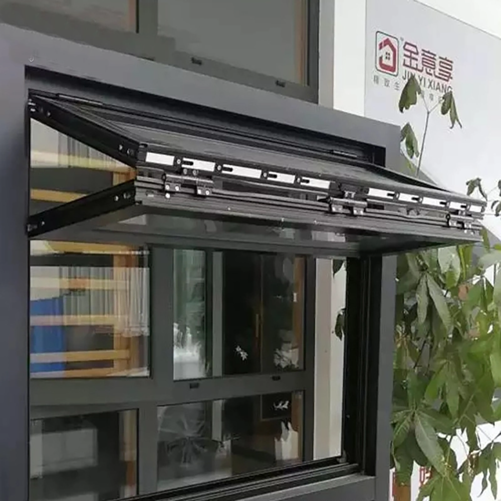 Residential Horizontal Folding Local Balcony Aluminium Tempered Glass Bifolding Windows