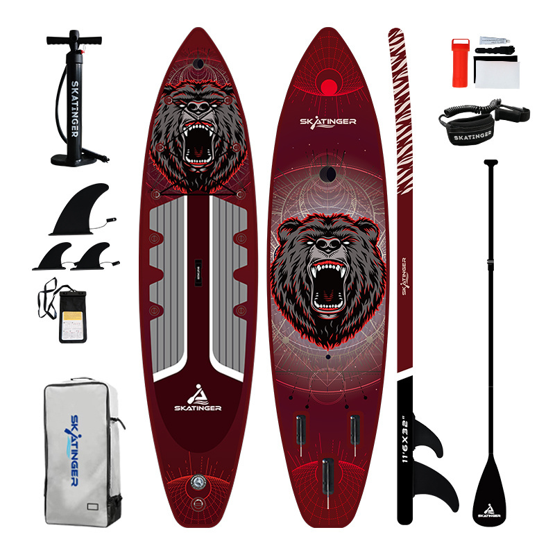 skatinger inflatable sup fishing inflatable pedal sup sub board for sale