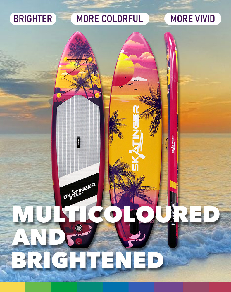 skatinger Customized Hot Sale Surf Board Inflatable Brands Air Surfboard Supboard Sup Paddle Board Sup for Adult