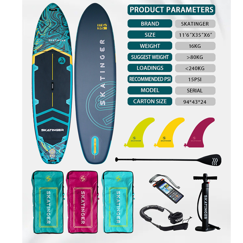 skatinger Wholesale Cheap Stand up Paddle Board Inflatable Surfboard with accessories