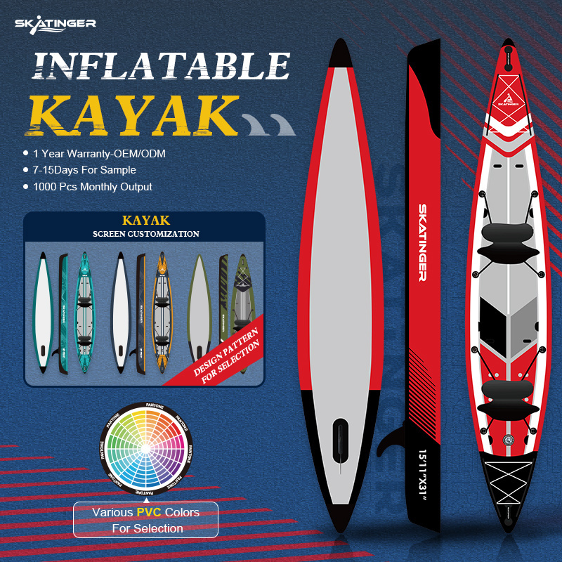 skatinger pedal fishing inflatable paddle cheap china ocean wholesale sale boat folding kayak