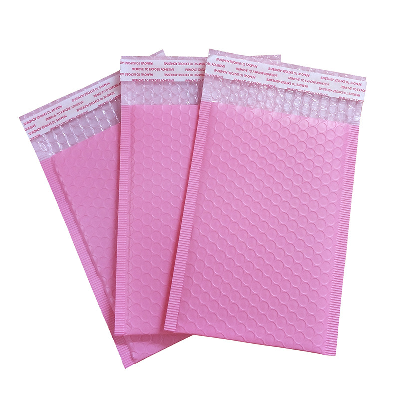 In stock envelope packaging  light pink poly mailer poly bubble maier bag in stock envelope packaging