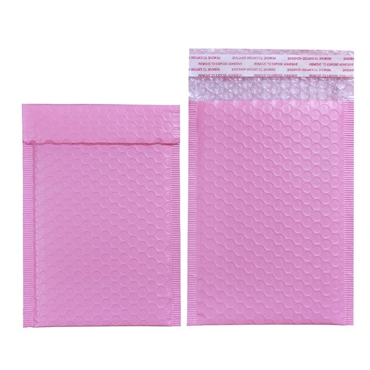 In stock envelope packaging  light pink poly mailer poly bubble maier bag in stock envelope packaging