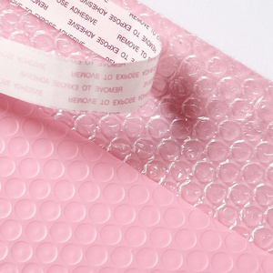 In stock envelope packaging  light pink poly mailer poly bubble maier bag in stock envelope packaging