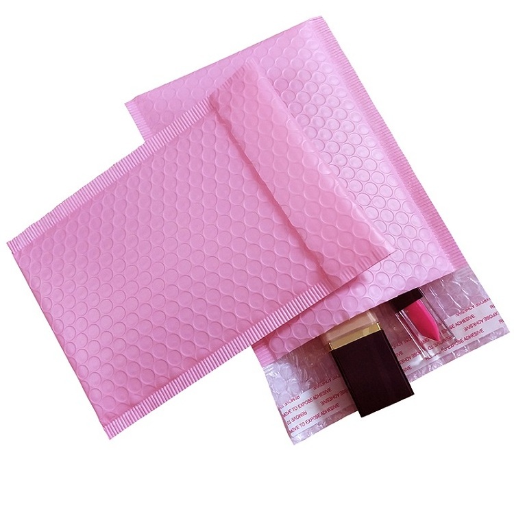 In stock envelope packaging  light pink poly mailer poly bubble maier bag in stock envelope packaging