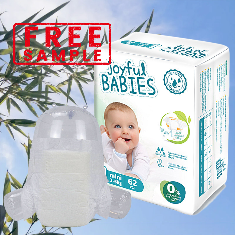 SK Care Bamboo Baby Diapers OEM Premium Leak Prevention A Grade High Quality Biodegradable Disposable Baby Diapers In Bulk