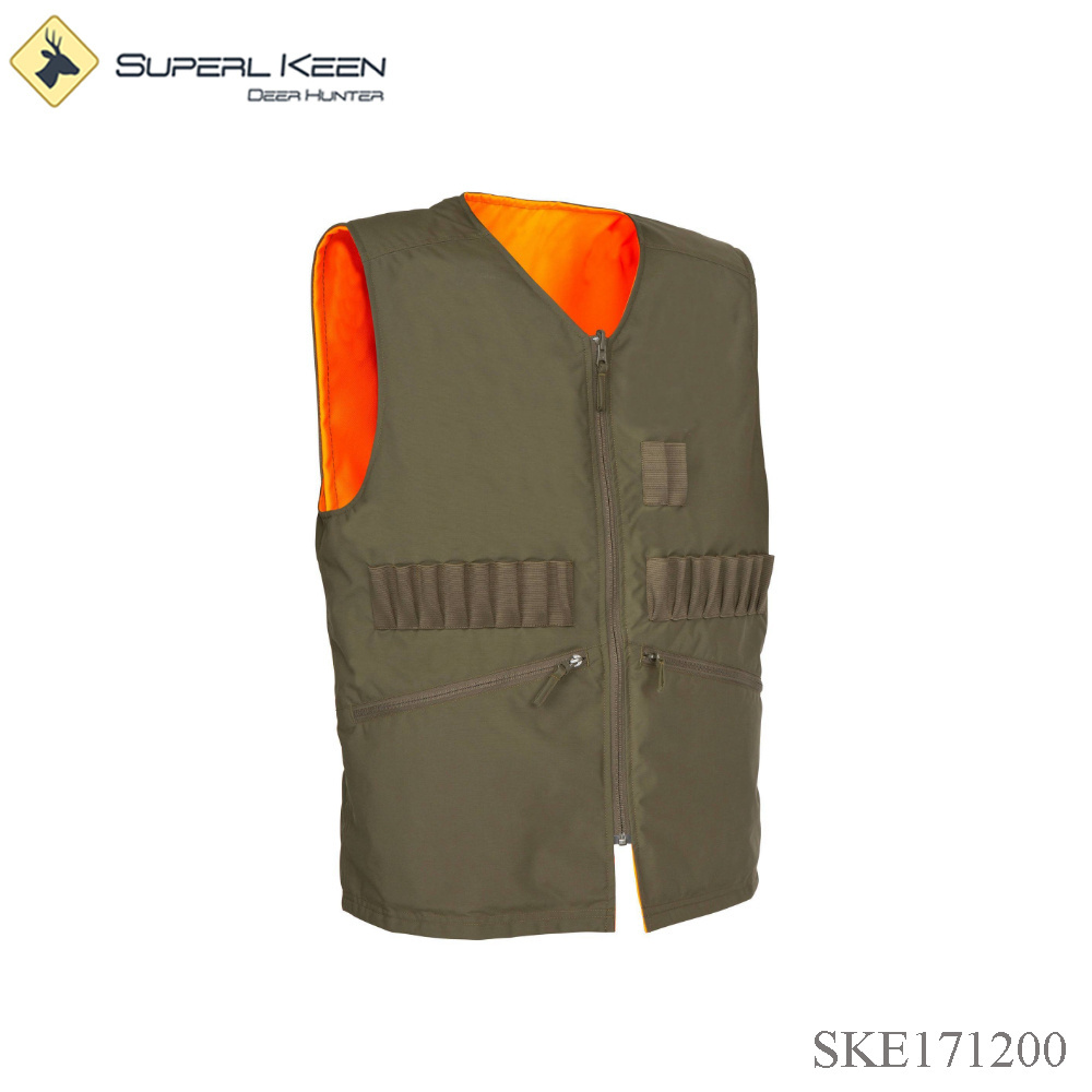 Hot Sale Mens Blaze Orange Vest Reversible Hunting Clothes Hunting Vest