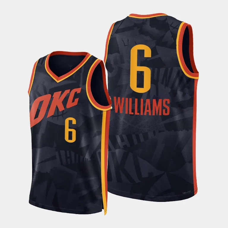 Customized  #7 HOLMGREN #8 WILLIAMS #22 WALLACE #5 DORT Basketball Jersey Men's and Women's Blue Print Uniform