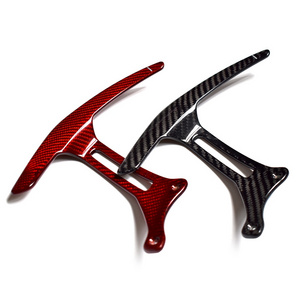 Glossy Carbon Fiber Paddle Extender Shift Paddle Blade For Ferrari 458 430 360 Steering Wheel