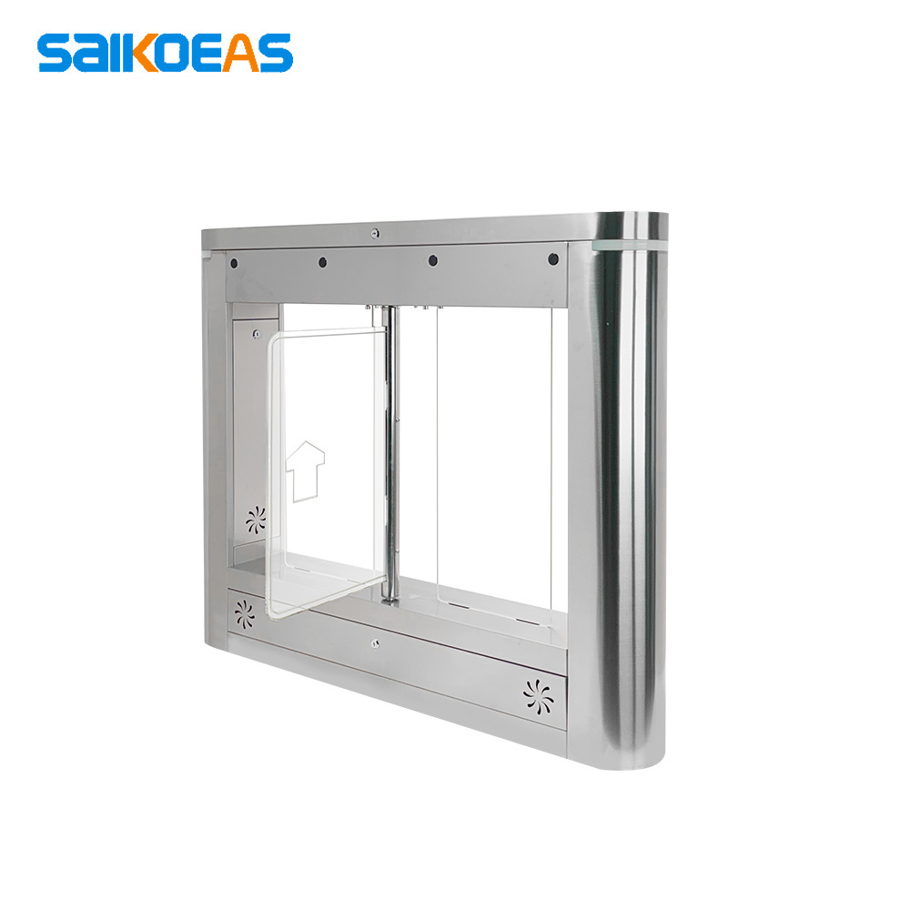 SAIKOEAS Factory Wholesale Automatic Systems Swing Barrier Gate Turnstile Gates Scanner QR Code Gate Turnstiles For Indoor Place