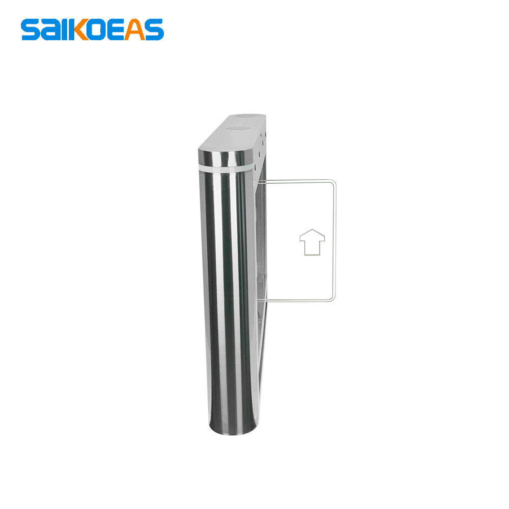 China SAIKOEAS factory Sale swing anti-crush face recognition turnstiles swing barrier gate with Factory Price