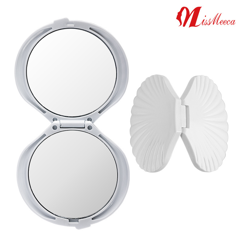 Vanity Handheld Pocket Mini Foldable Beauty Compact Small Shell  Miroir Espejos Decorativos Espejo Decorativo Makeup Mirror