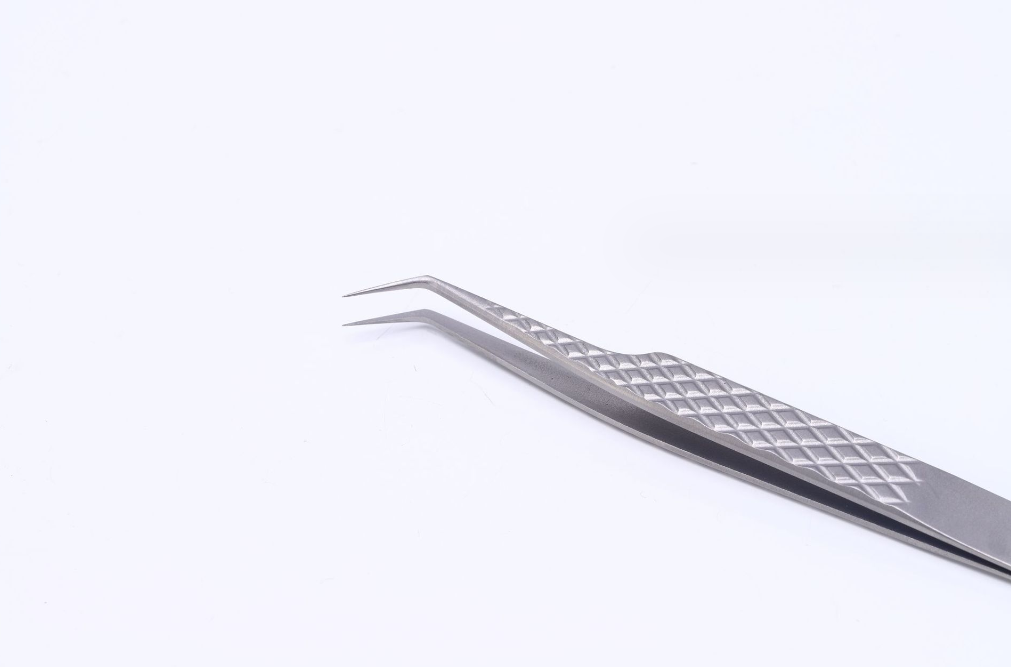 eyelash extension Titanium alloy clamp high density false eyelash tweezers