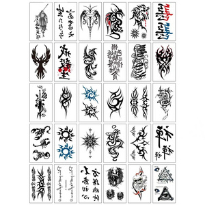 INS style Fashion Colorful Butterfly Tattoo New Waterproof  Tattoo Sticker Body face neck Shoulder nail art nail sticker