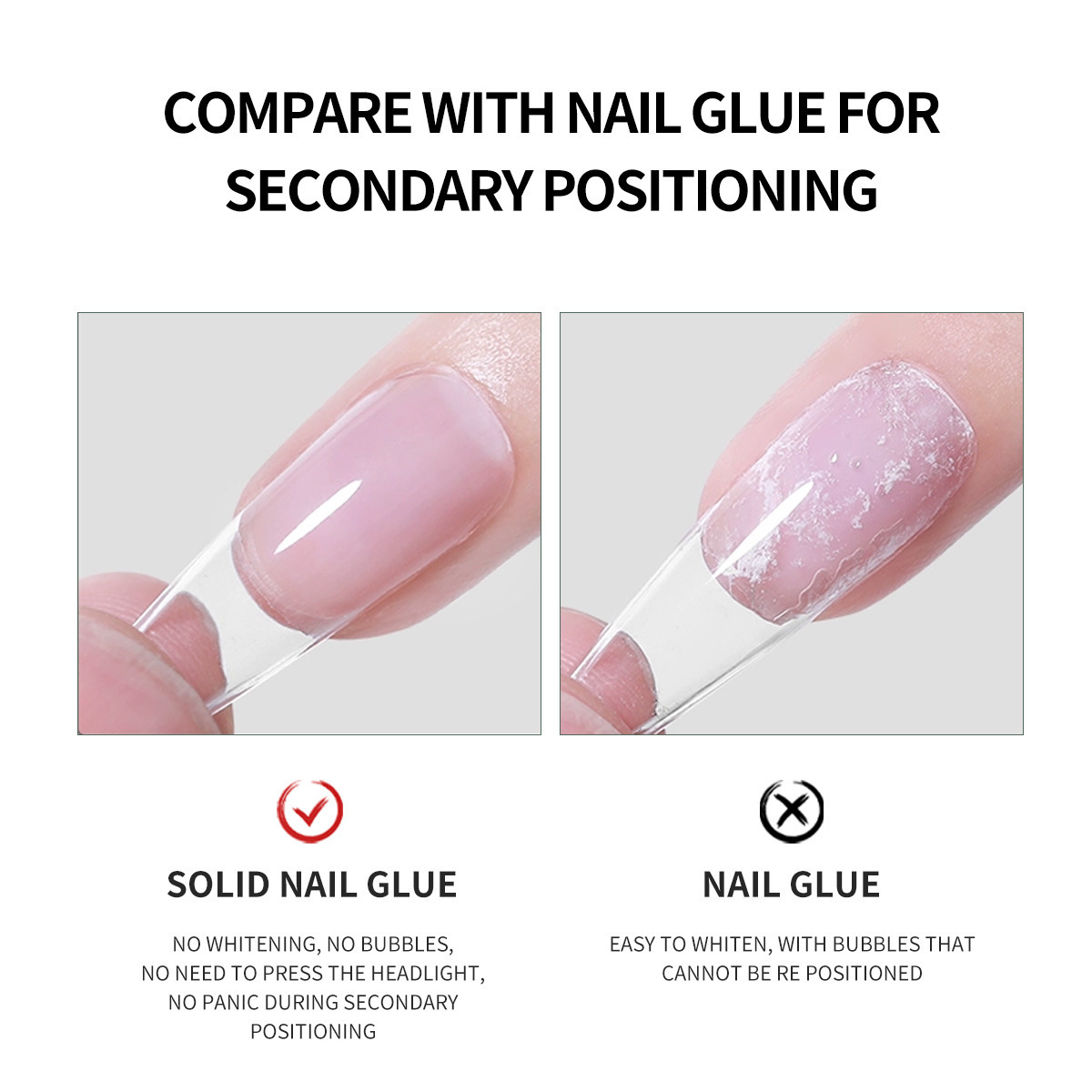 10ml Solid Patch Gel Nail Adhesive New Light Therapy Tank Nails No Harm Nail Patch Gel