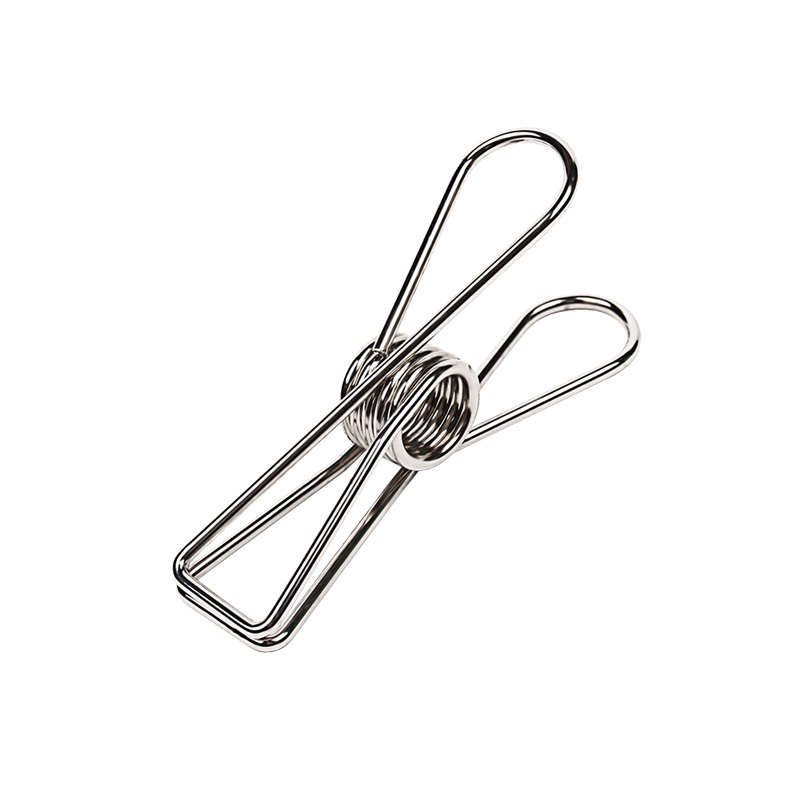 Clothes Hanging Pegs Stainless Steel 304 Fashion Clip File Folder Fish Clip Skeleton Clip clothes pegs