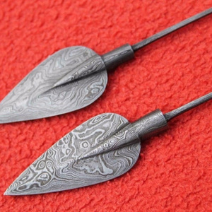 metal blades arrow heads damascus steel harrow head tips bow and arrow