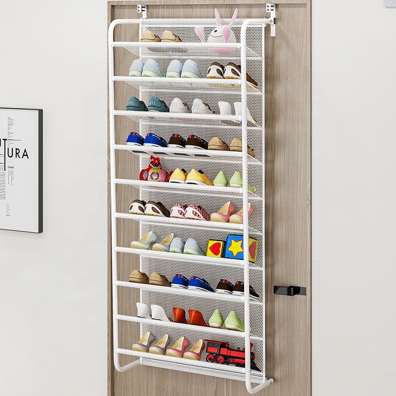 Home dustproof storage shoe cabinet Simple wall mounted shoe rack behind the dormitory door multi-layer assembly storage rack