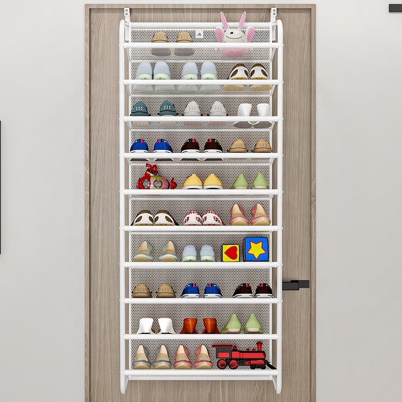 Home dustproof storage shoe cabinet Simple wall mounted shoe rack behind the dormitory door multi-layer assembly storage rack