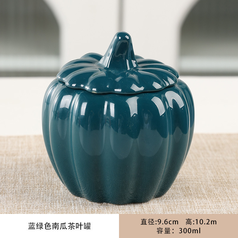 Nordic Style Aromatherapy Cup Creative Pumpkin  Simple Sealed Ceramic Cup  Indoor Candle Holder  High-end Candle Container Jar