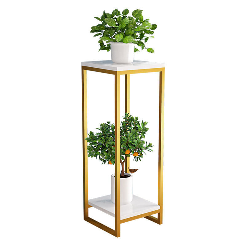 Simple home indoor living room wrought iron multi layer floor hanger plant flower pot balcony flower stand