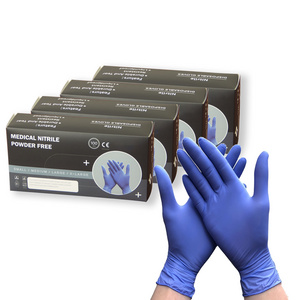 Oil resistance food safe gloves black color nitrile latex glove food grade anti slip