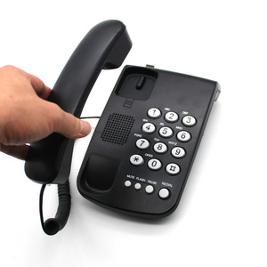 2022 PROMOTION good quality office basic one piece landline phone single line corded telephone with wall mount and flash switch