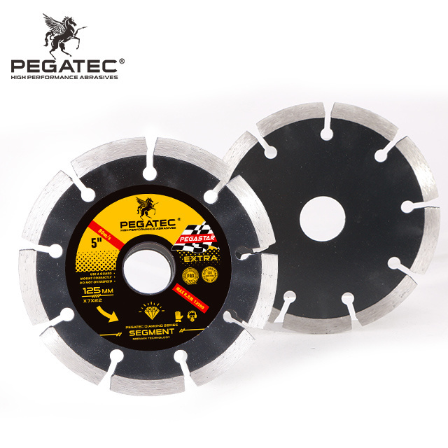 5'' 125x22.2x7mm Pegastar Segment diamond cutting blade