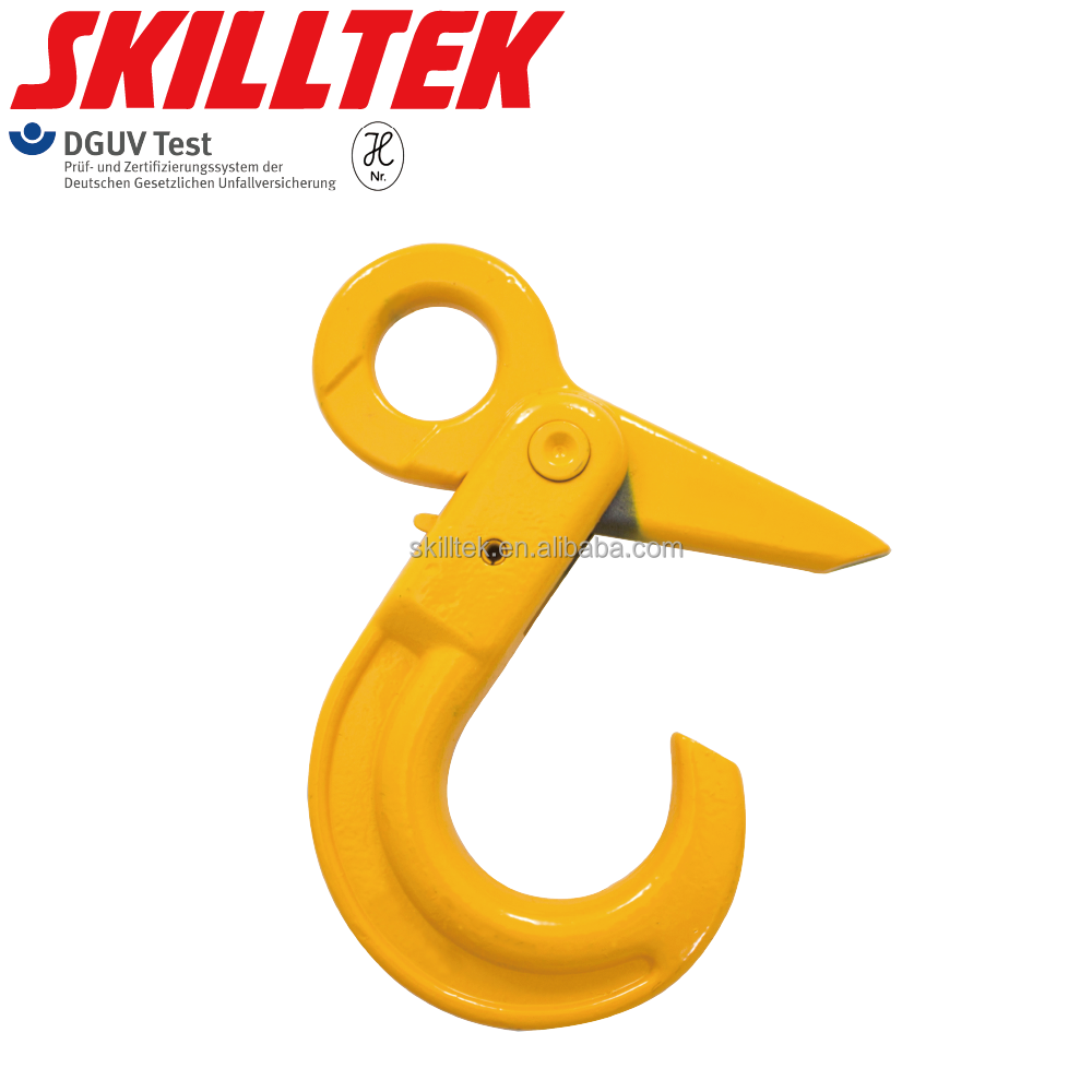 Taiwan G80 heavy duty hook eye self locking hook