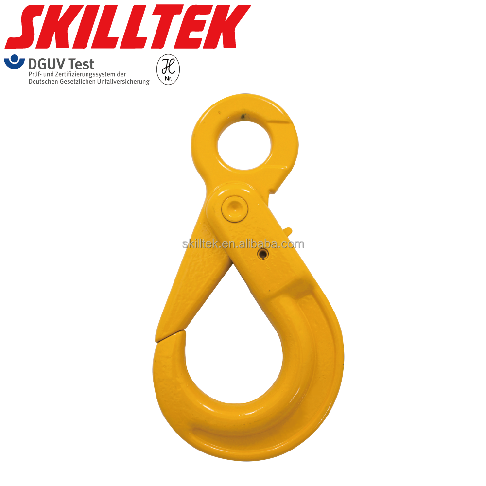 Taiwan G80 heavy duty hook eye self locking hook