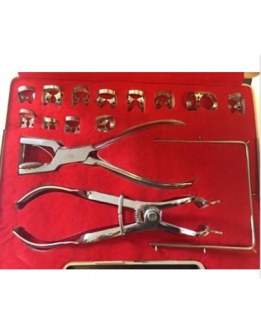 HIGH QUALITY STAINLESS STEEL WITH FREE LOGO AND CUSTOM PACKING Dental Rubber Dam Kit.