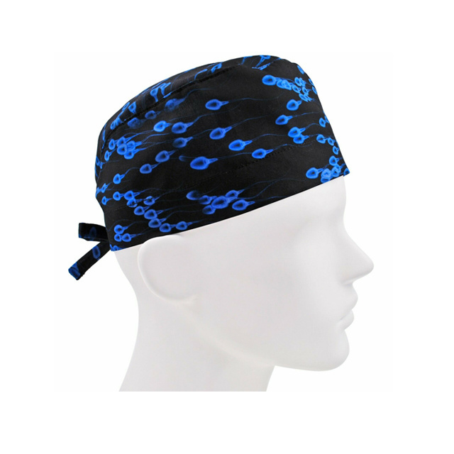 Professional High Quality Medical Staff Nurse Surgical Hats With Buttons Ponytail Long Hair Scrub Covers