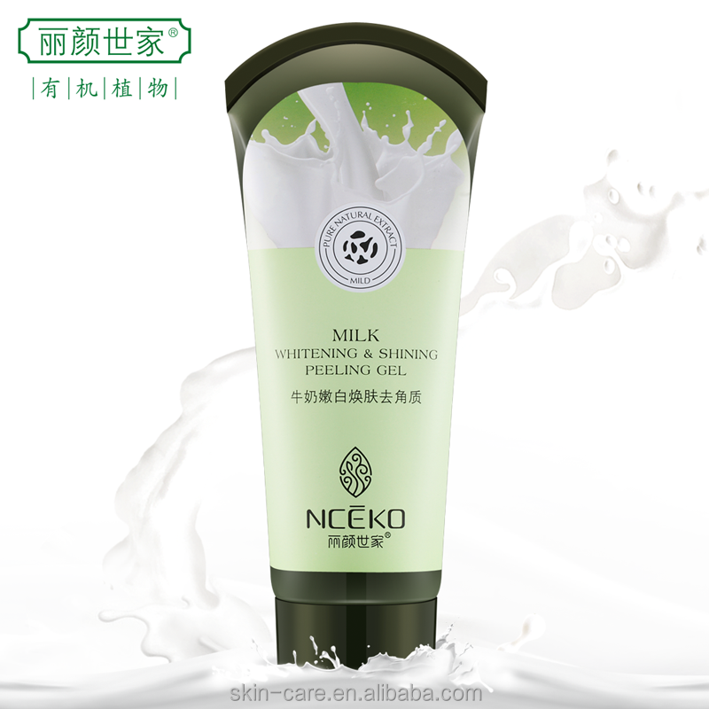 Nceko milk whitening shining peeling gel facial cleanser dry skin 150g