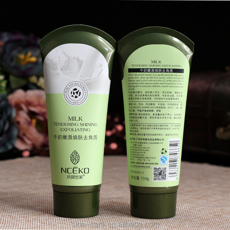 Nceko milk whitening shining peeling gel facial cleanser dry skin 150g