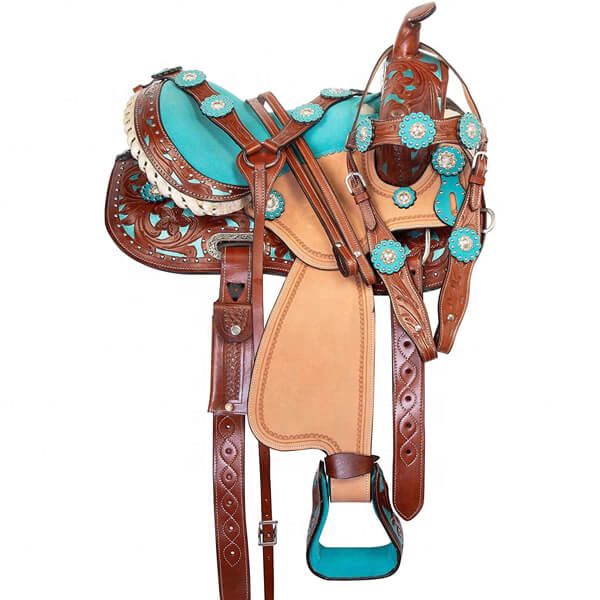 Western show saddle 16