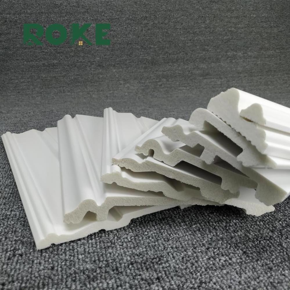 ROKE Hot Sale New Style Artistic Moulding Line Crown Molding Ps Skirting Decorative Ceiling Cornice Mouldings Frame