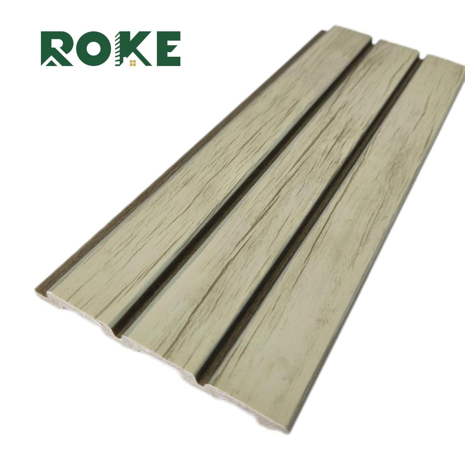 ps foam charcoal polystyrene decorative outdoor exterior interior fluted slat wall decor panel wall interior Factory