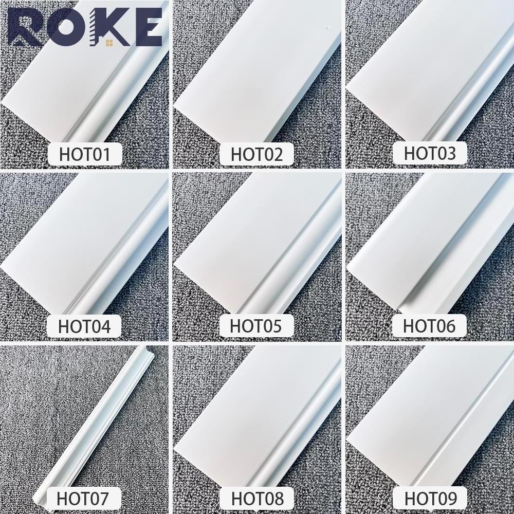 Factory price waterproof plastic foam custom ps baseboard chair rail moulding trim mopboard base molding