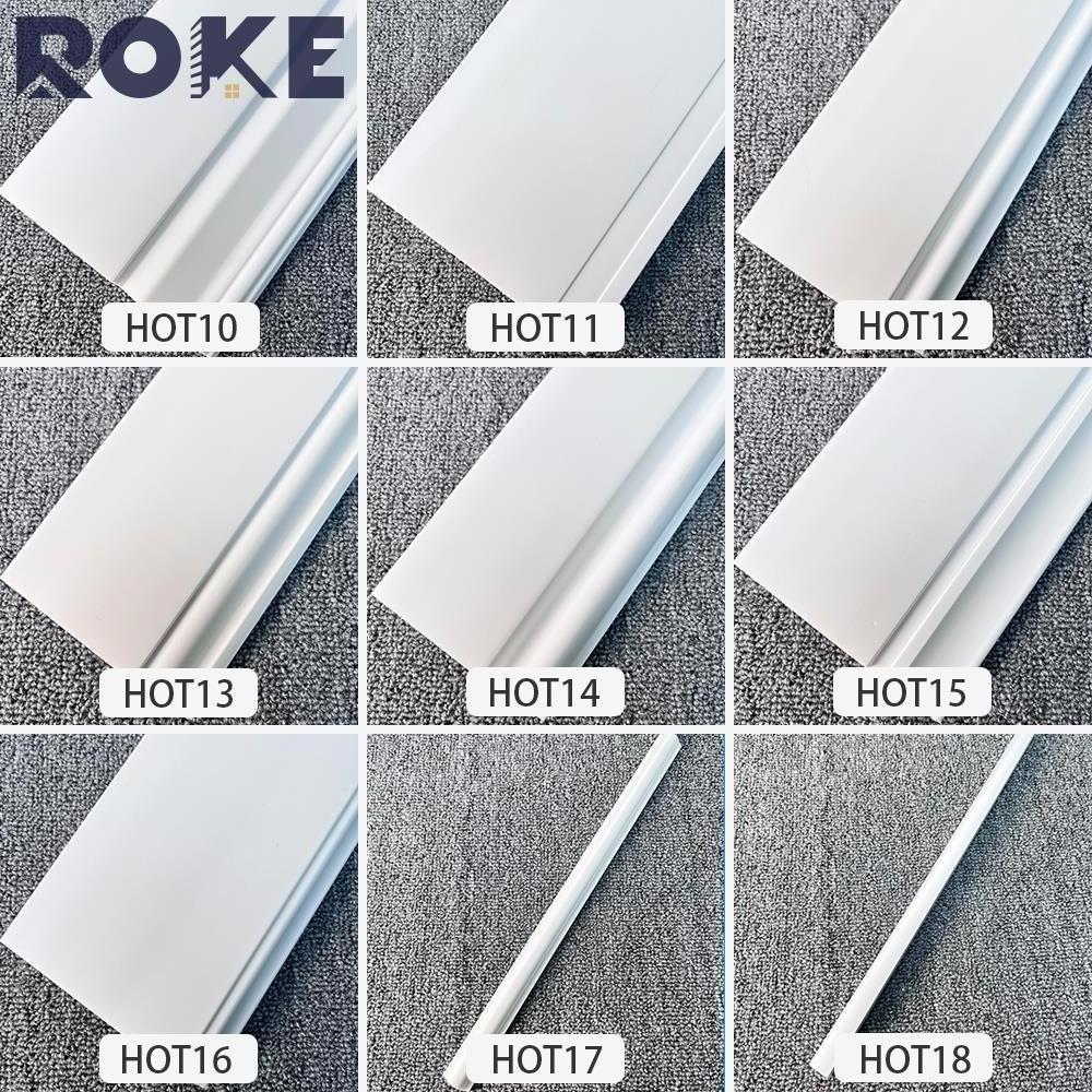 Factory price waterproof plastic foam custom ps baseboard chair rail moulding trim mopboard base molding