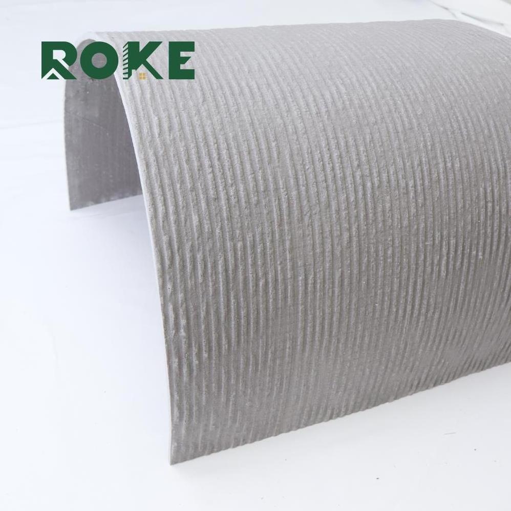 ROKE Soft Factory Stone Slab Veneer Facade Wall Cladding Decorative Stone Engravings Wall Design Soft Mcm Porcelain Tile