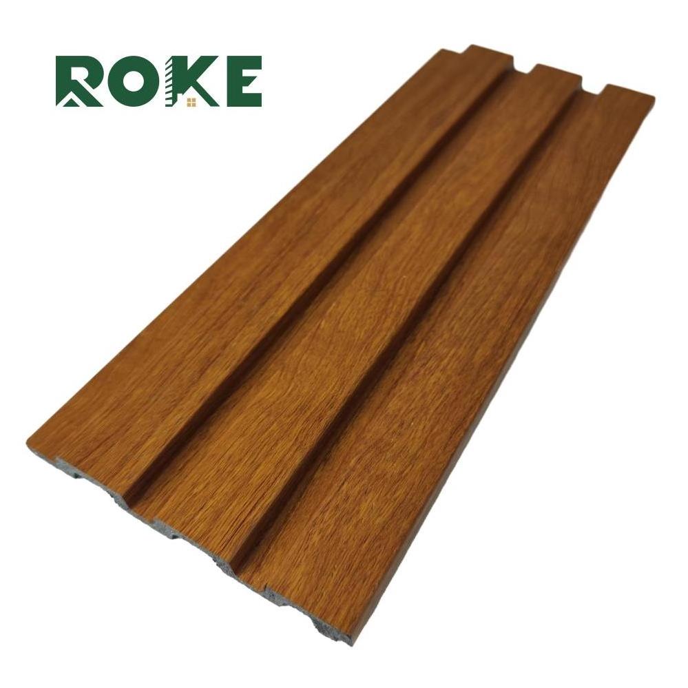 ROKE OEM Indoor Wall Decoration Ps Fluted Wallboard For Tv Background Interior Wall Panel