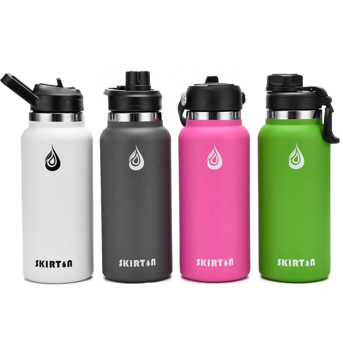 Custom stainless steel 32 oz 32oz/ 40 oz  wide mouth vacuum insulated drink aquaflask water bottle