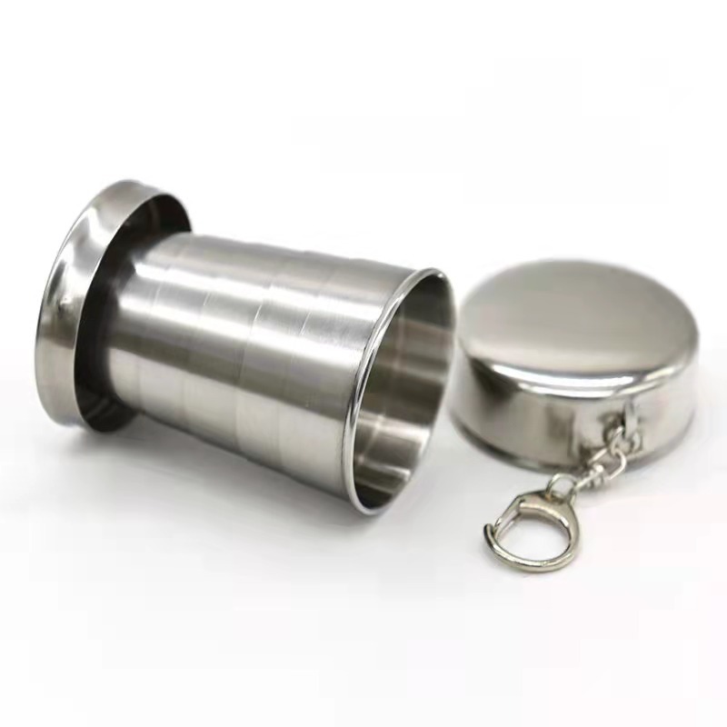 Stainless Steel Portable Travel Camping Cups Folding Cup Telescopic Collapsible Cup