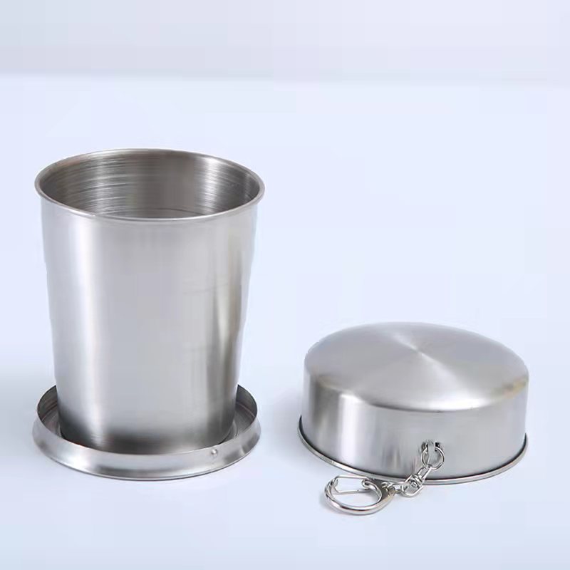 Stainless Steel Portable Travel Camping Cups Folding Cup Telescopic Collapsible Cup