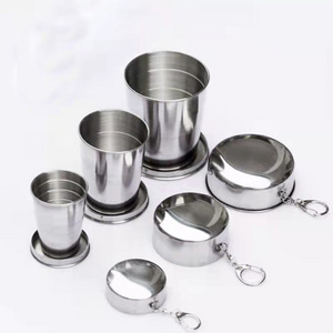 Stainless Steel Portable Travel Camping Cups Folding Cup Telescopic Collapsible Cup