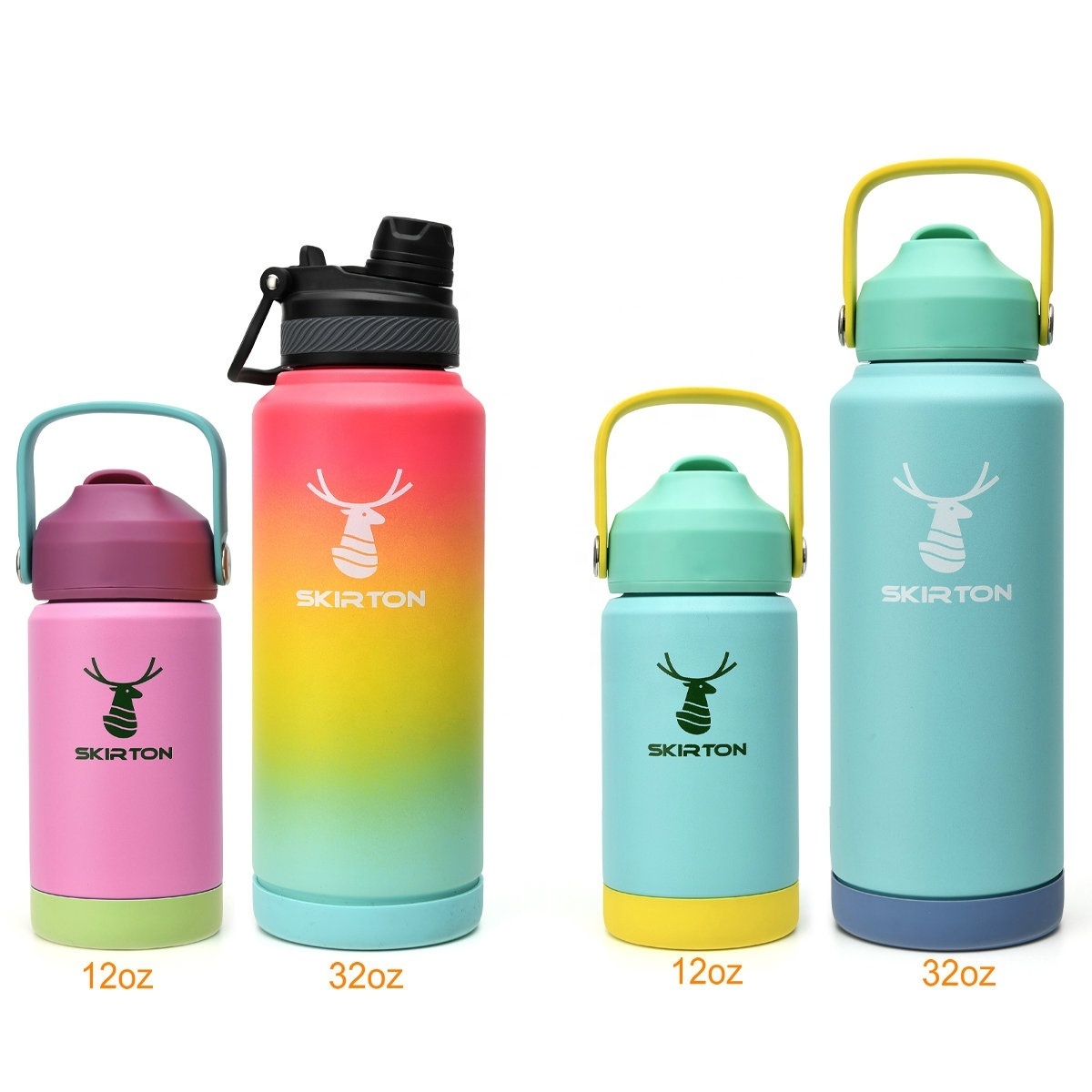 BPA free children child double wall custom logo stainless steel kids water bottle for school with straw lid