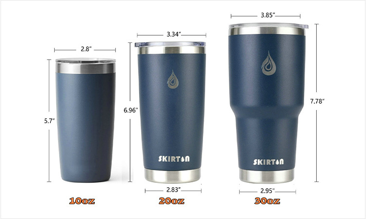 10oz 20oz 20 oz Custom Logo double wall vacuum Insulated Stainless Steel travel coffee Tumbler cups with Straw Lid vendors